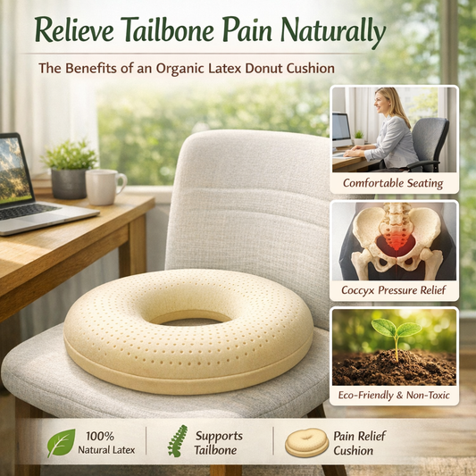 Find Real Relief: Why Our Organic Latex Donut Cushion Is the Tailbone Pain Solution You've Been Searching For