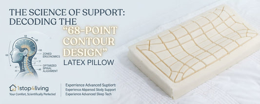 The Science of Support: Decoding the “68-Point Contour Design” Latex Pillow