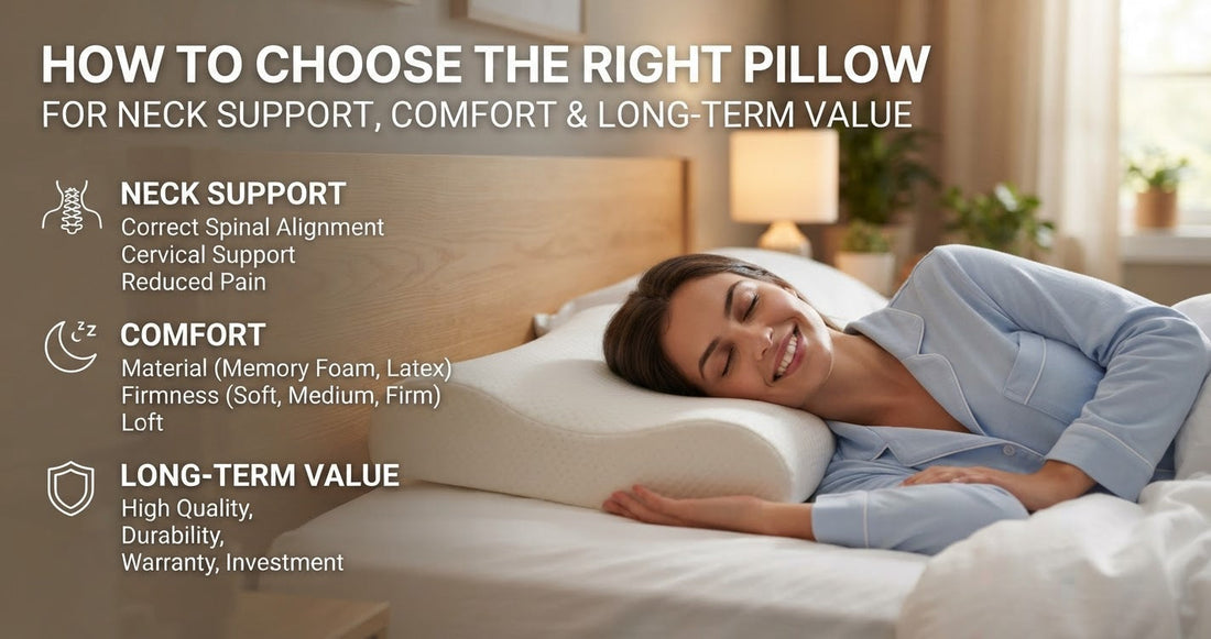 How to Choose the Right Pillow for Neck Support, Comfort, and Long-Term Value