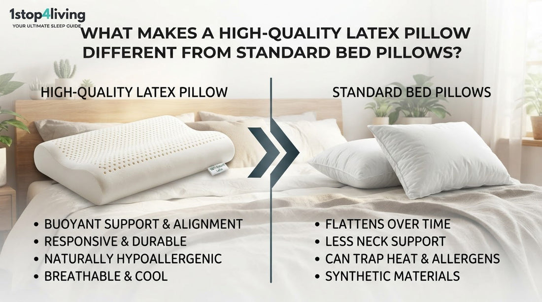What Makes a High-Quality Latex Pillow Different from Standard Bed Pillows?