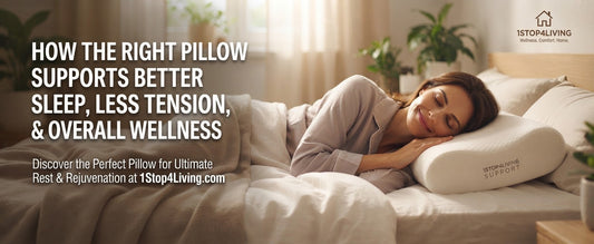 How the Right Pillow Supports Better Sleep, Less Tension, and Overall Wellness