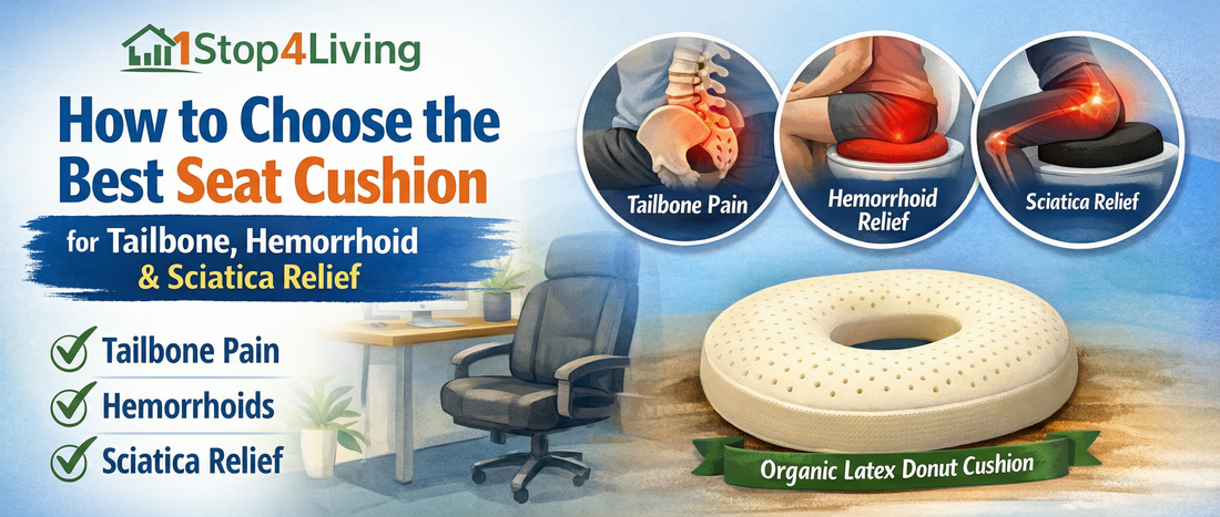 How to Choose the Best Seat Cushion for Tailbone, Hemorrhoid, and Sciatica Relief