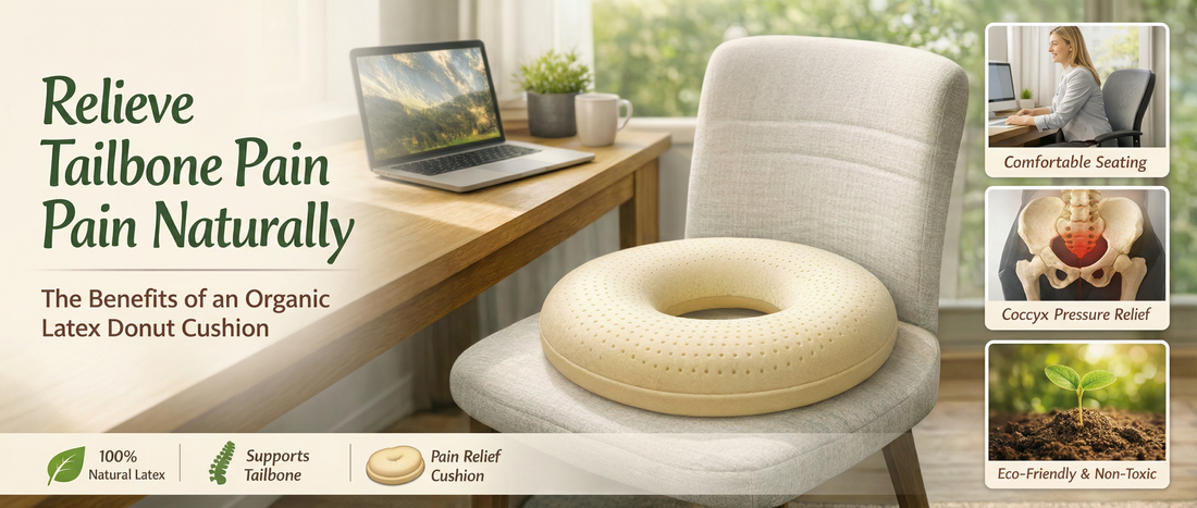 Find Real Relief: Why Our Organic Latex Donut Cushion Is the Tailbone Pain Solution You've Been Searching For