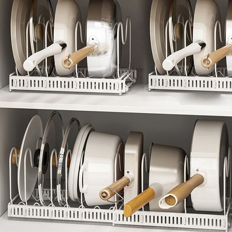 Soluciones innovadoras para ahorrar espacio: Organizador de ollas extensible, ajustable y resistente de 12 niveles para una cocina ordenada *2.ª generación*