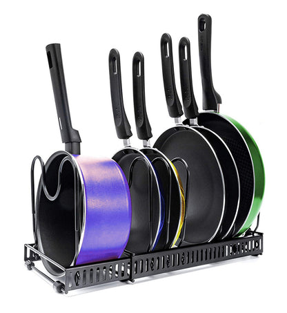 Soluciones innovadoras para ahorrar espacio: Organizador de ollas extensible, ajustable y resistente de 12 niveles para una cocina ordenada *2.ª generación*