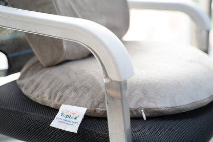 100% Natural Organic Latex Donut Cushion for Tailbone Pain, Coccyx & Hemorrhoid Relief – Firm Round Seat Pillow with Removable Washable Velvet Cover