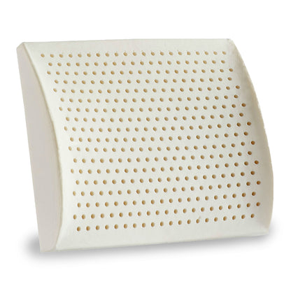 Firm Natural Organic Latex Lumbar Support Cushion – Lower Back Pain Relief Support for Office & Car