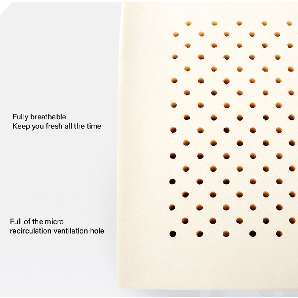 Firm Natural Organic Latex Lumbar Support Cushion – Lower Back Pain Relief Support for Office & Car