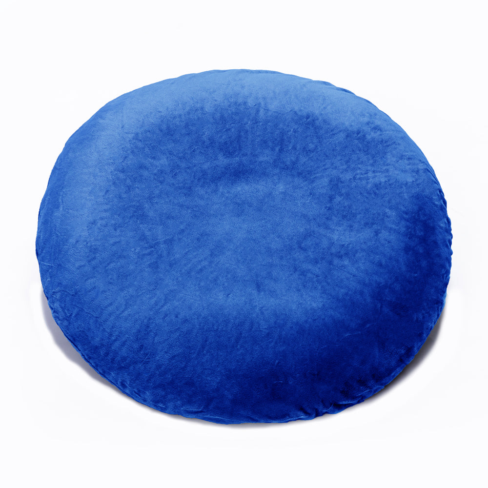 100% Natural Organic Latex Donut Cushion for Tailbone Pain, Coccyx & Hemorrhoid Relief – Firm Round Seat Pillow with Removable Washable Velvet Cover