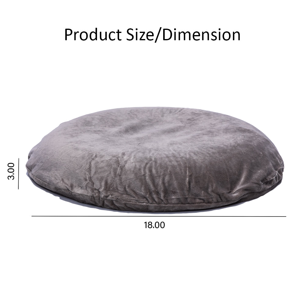 100% Natural Organic Latex Donut Cushion for Tailbone Pain, Coccyx & Hemorrhoid Relief – Firm Round Seat Pillow with Removable Washable Velvet Cover