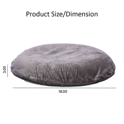 100% Natural Organic Latex Donut Cushion for Tailbone Pain, Coccyx & Hemorrhoid Relief – Firm Round Seat Pillow with Removable Washable Velvet Cover