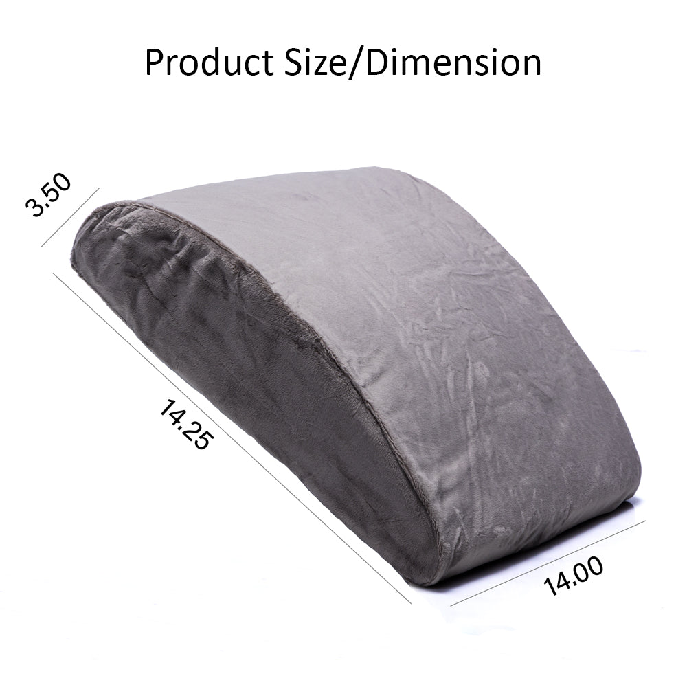 Firm Natural Organic Latex Lumbar Support Cushion – Lower Back Pain Relief Support for Office & Car