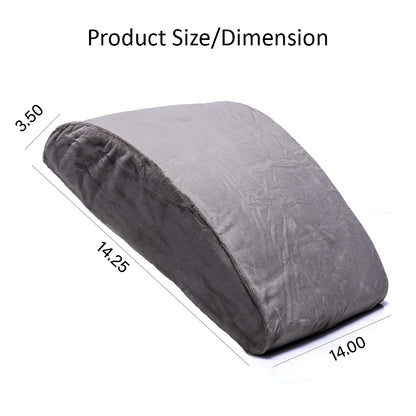 Firm Natural Organic Latex Lumbar Support Cushion – Lower Back Pain Relief Support for Office & Car