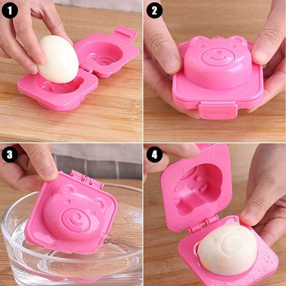 Kit de moldes para huevos cocidos Eggstraordinary: ¡crea delicias de desayuno extravagantes y convierte los huevos en formas divertidas y adorables!