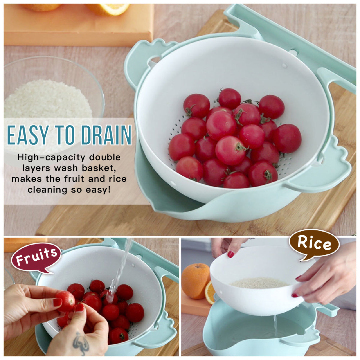 Rallador triturador 7 en 1, escurridor, picador de queso y verduras, rebanador, multifunción, juego de 9 piezas, utensilio de cocina