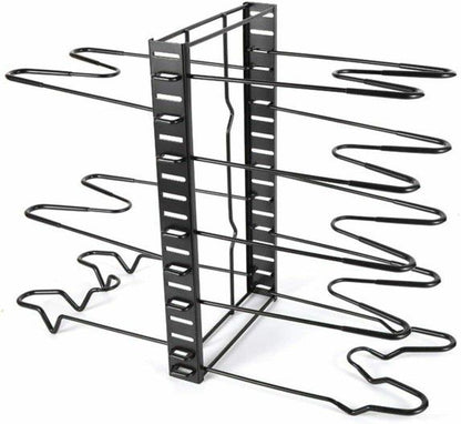 La solución de almacenamiento definitiva: soportes para tapas de ollas extensibles, ajustables y resistentes de 8 niveles, organizador de sartenes para cocina *Ahorro de espacio*